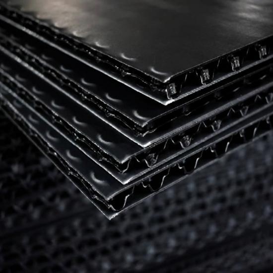 Hộp, khay & ngăn tôn chống tĩnh điện được gia cố màu đen
    