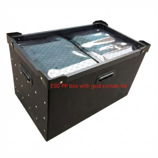 Black Anti-static Corrugated Boxes, Trays